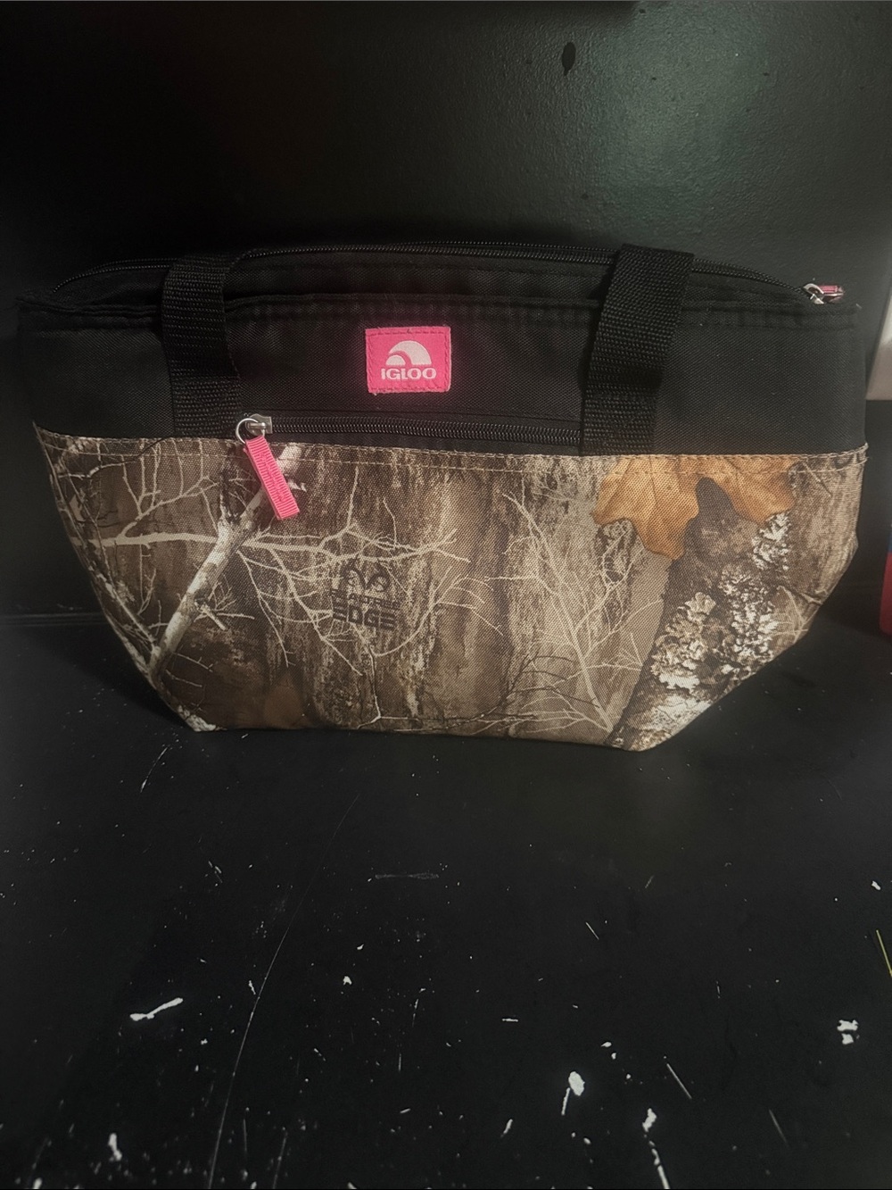 Igloo Black & Pink Camo Travel Cooler Tote